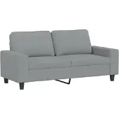vidaXL Ensemble de canapés 3 pièces gris clair tissu