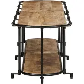 vidaXL Étagère TV 200x42x40 cm Bois de manguier brut
