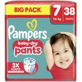 Pampers Baby-Dry Pants, Taille 7, 38 couches-culottes