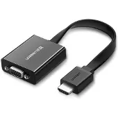 UGREEN Adaptateur Hdmi vers Vga Mm103, 16Cm (Noir)