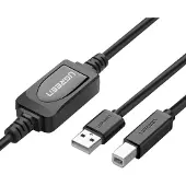 UGREEN Vads USB AM - BM 15m ar retranslatoru US122