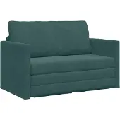 vidaXL Canapé-lit vert foncé 124 x 71 x 78 cm velours