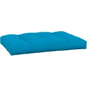 vidaXL Coussin de palette bleu 120x80x12 cm tissu