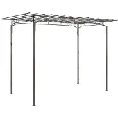 vidaXL Arche À Rosiers Jardin Tonnelle Décoration 190 X 320 Cm Acier