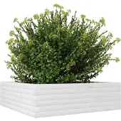 vidaXL Jardinière blanc 80x80x23 cm bois de pin massif