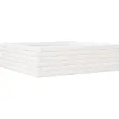 vidaXL Jardinière blanc 80x80x23 cm bois de pin massif