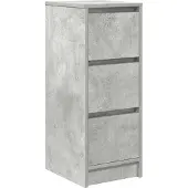 vidaXL Sideboard gris béton 29,5x34x76 cm Bois composite