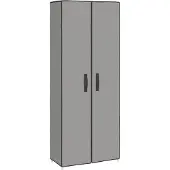 vidaXL Armoire à chaussures Gris 60x30x166 cm Tissu