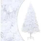 vidaXL Arbre de Noël artificiel avec branches épaisses blanc 150cm PVC