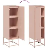 vidaXL Highboard rose 36x39x123 cm acier