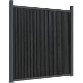 vidaXL Élément de clôture Gris 699x186 cm WPC