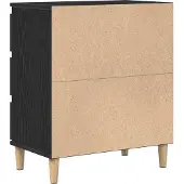vidaXL Sideboard noir imitation chêne 60 x 35 x 70 cm Bois composite