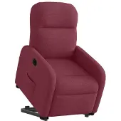 vidaXL Fauteuil relax releveur électrique vin rouge Tissu
