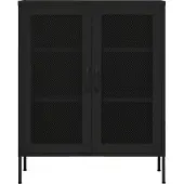 vidaXL Armoire de rangement Noir 80x35x101,5 cm Acier