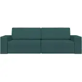 vidaXL Canapé-lit 200 cm Vert foncé Tissu
