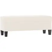 vidaXL Banc Beige 100x35x41 cm Tissu microfibre