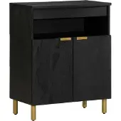 vidaXL Sideboard Noir 60x33x75 cm Bois composite
