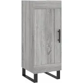 vidaXL Sideboard Gris Sonoma 34,5x34x90 cm Matériau dérivé du bois