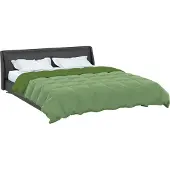 vidaXL Couverture de lit toute saison, 240 x 260 cm, vert, pour toutes saisons
