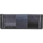 vidaXL Tapis d'escalier autoadhésifs 10 pcs 65x21x4 cm Noir et gris
