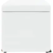 vidaXL Tabouret blanc 61 x 41 x 40 cm en similicuir et bois d'ingénierie