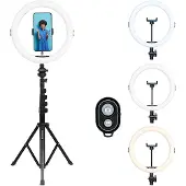 Agfa ring light avec supports pour téléphone et appareil photo - diamètre - 71 cm