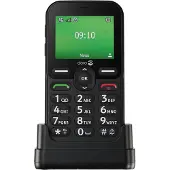 Doro Leva E10, téléphone portable à grosses touches, 4G, noir
