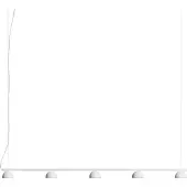 Northern Blush Rail Suspension White | 5 Lights