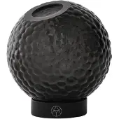 AYTM Globe Bubbles Vase avec Support Black | Ø 10