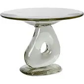 Ferm Living Damo Centre de table en verre Clear | Ø 30 cm