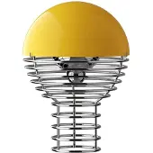 Verpan Lampe de Table , Wire, dimmable, Jaune, Salon / séjour, Acier inoxydable, Design