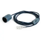 HAY Common Set Corde Lampe de Table Anthracite Blue