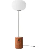 Audo Copenhagen Menu JWDA Floor Lamp Red Travertine | Bronzed Brass