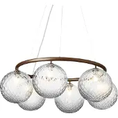 Nuura Miira 6 Circular Suspension Dark Bronze|Optic Clear