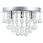 Lux.pro Plafonnier en cristal 3-flamme G9 [20cm x Ø28cm] plafonnier lustre []