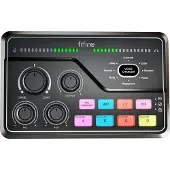Fifine Gaming Audio Mixer SC8, Table de mixage, Noir