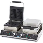 Maxima Waffle Maker 4 Pieces Brussels Waffle, Gaufrier, Noir