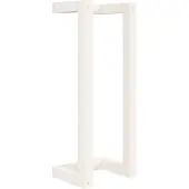 vidaXL Porte-serviette Blanc 23x18x60 cm Bois de pin massif