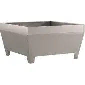 vidaXL Foyer extérieur marron 80 x 80 x 43 cm Acier résistant aux intempéries