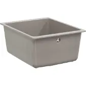 vidaXL Lavabo, composé de 80 % de quartz et 20 % de résine, dimensions 370 x 460 mm, couleur grise