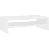 vidaXL Support de moniteur Blanc 42 x 24 x 13 cm Bois d'ingénierie