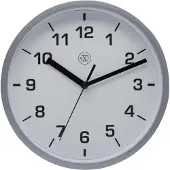 NXt - 7321ZI - Horloge Murale - 20cm - argent - Easy Small
