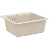 vidaXL Lavabo, composé de 80 % de quartz et 20 % de résine, dimensions 470 x 440 mm, couleur beige