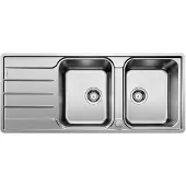 BLANCO 523037 LEMIS 8 S-IF Evier avecde vidage / double cuve / support
