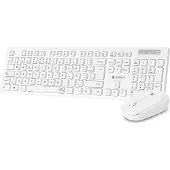 Subblim Combo Business Slim Clavier et souris sans fil silencieux / Blanc