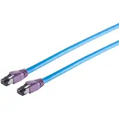 S-Impuls 08-40011 S/FTP (S-STP) Bleu 0.5m Câble réseau Cat8 (08-40011)