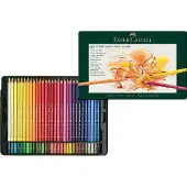 Faber-Castell Polychromos Lot de 60 crayons de couleur avec boîte en métal