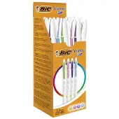 BIC Stylo à bille Cristal Up Fashion, assorti, boîte de 20 (20x)