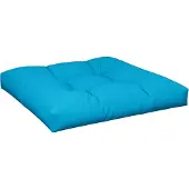 vidaXL Coussin de palette bleu 70x70x12 cm tissu