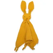 NEW BABY Rabbit mustard muslin sleeper